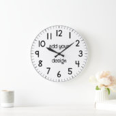 Add Your Design Große Wanduhr (Zuhause)