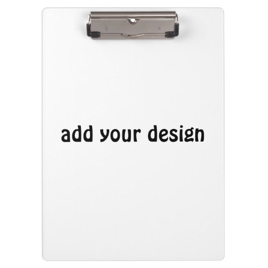 Add Your Design Klemmbrett (Vorderseite)