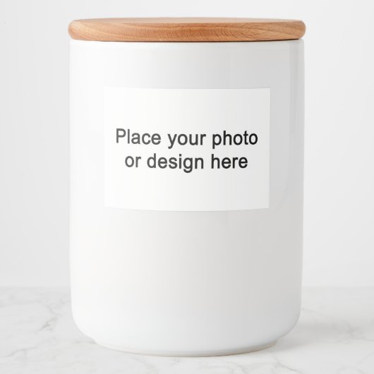 Add Your Design Lebensmitteletikett (Vorderseite)