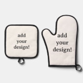 Add Your Design Ofenhandschuh & Topflappen-Set (Vorderseite)