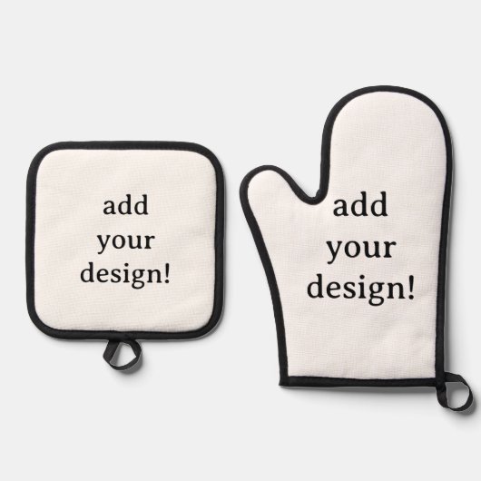 Add Your Design Ofenhandschuh & Topflappen-Set (Vorderseite)