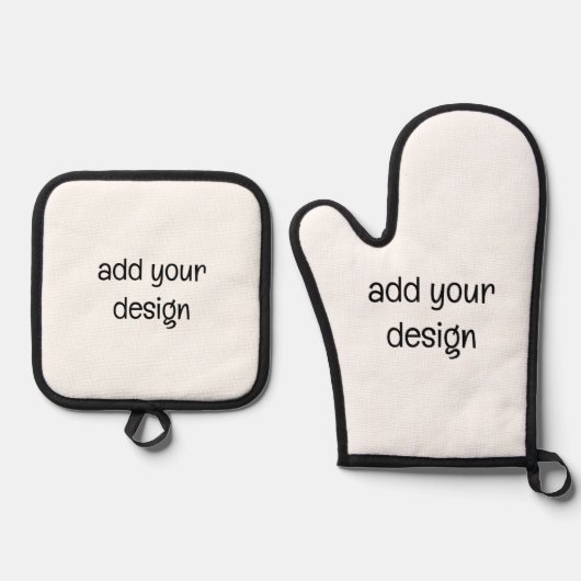 Add Your Design Ofenhandschuh & Topflappen-Set (Vorderseite)