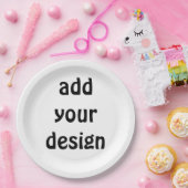 Add Your Design Pappteller (Party)