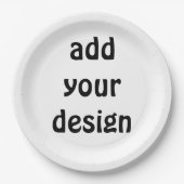 Add Your Design Pappteller (Vorderseite)