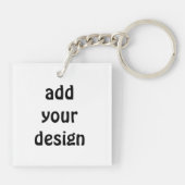 Add Your Design Schlüsselanhänger (Rückseite)