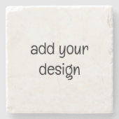 Add Your Design Steinuntersetzer (Vorderseite)