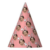 Add Your Face Personalized Easter Bunny Ears Photo Partyhütchen (Links)