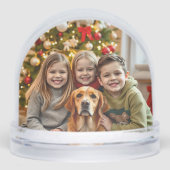 Add your Favorite Family Photos to this Christmas Schneekugeln (Vorderseite)