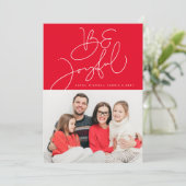 ADD YOUR FOTO Be Joyful | (Stehend Vorderseite)