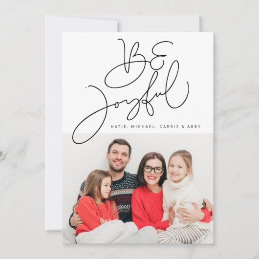 ADD YOUR FOTO Be Joyful | (Vorderseite)