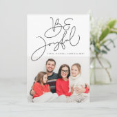 ADD YOUR FOTO Be Joyful | (Stehend Vorderseite)