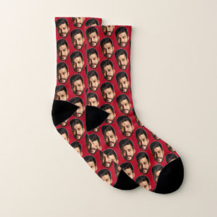 Add Your Funny Face Photo Pattern Personalized Soc Socken