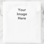 "Add Your Image" Arts4-Wohltätigkeit Ovaler Aufkleber (Tasche)