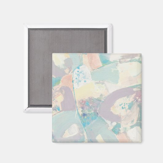 Add Your Initial | White Rock Pastel Magnet (Vorderseite/Rückseite)