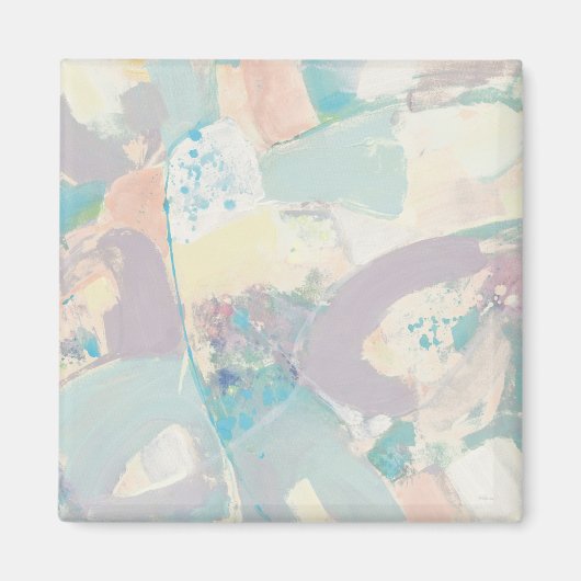 Add Your Initial | White Rock Pastel Magnet (Vorne)