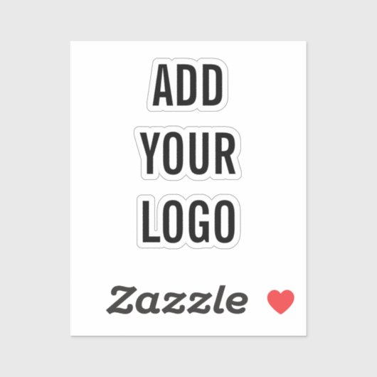 ADD YOUR LOGO AUFKLEBER (Blatt)