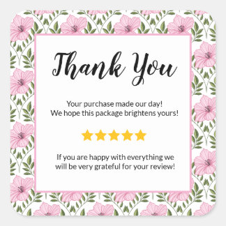 ADD YOUR LOGO Business Gift Certificate Marketing  Quadratischer Aufkleber