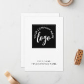 Add Your Logo Company Mitteilungskarte (Vorderseite/Rückseite Beispiel)