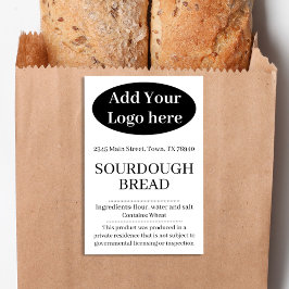 Add Your Logo Cottage Bakery Product Label CB101tr Lebensmitteletikett