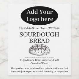 Add Your Logo Cottage Bakery Product Label ZCB-001 Weinetikett