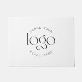 Add Your Logo Custom Business Promotional White Fußmatte (Vorderseite)
