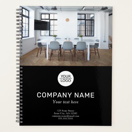 Add your Logo Custom Text Promotion Photo Planer (Vorderseite)