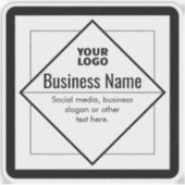 Add Your Logo Customizable Template Aufkleber (Vorderseite)