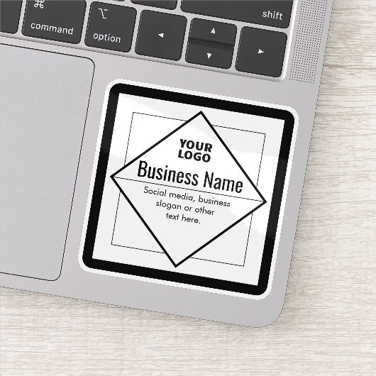 Add Your Logo Customizable Template Aufkleber (Detail)