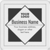Add Your Logo Customizable Template Aufkleber (Vorderseite)