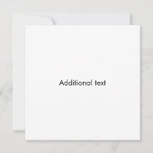 Add Your Logo Customizable Template Einladung (Rückseite)