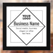 Add Your Logo Customizable Template Fensteraufkleber (Blatt 2)