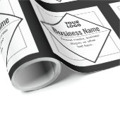 Add Your Logo Customizable Template Geschenkpapier (Rolleneckpunkt)