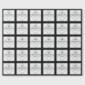 Add Your Logo Customizable Template Geschenkpapier (Flach)