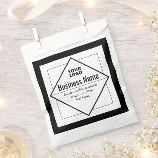 Add Your Logo Customizable Template Geschenktütchen (Ausgeschnitten)