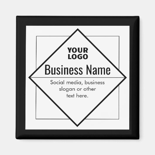 Add Your Logo Customizable Template Magnet (Vorne)