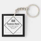 Add Your Logo Customizable Template Schlüsselanhänger (Rückseite)