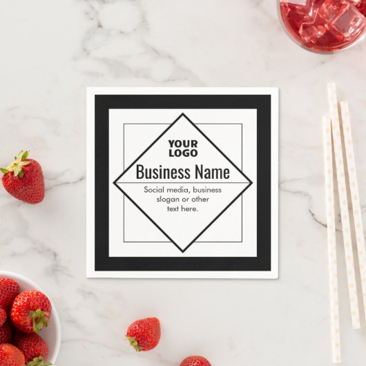 Add Your Logo Customizable Template Serviette (Beispiel)