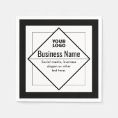 Add Your Logo Customizable Template Serviette (Vorderseite)