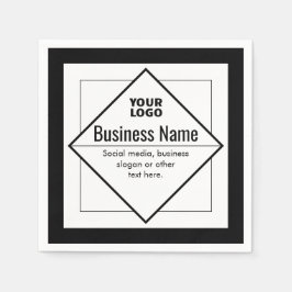 Add Your Logo Customizable Template Serviette