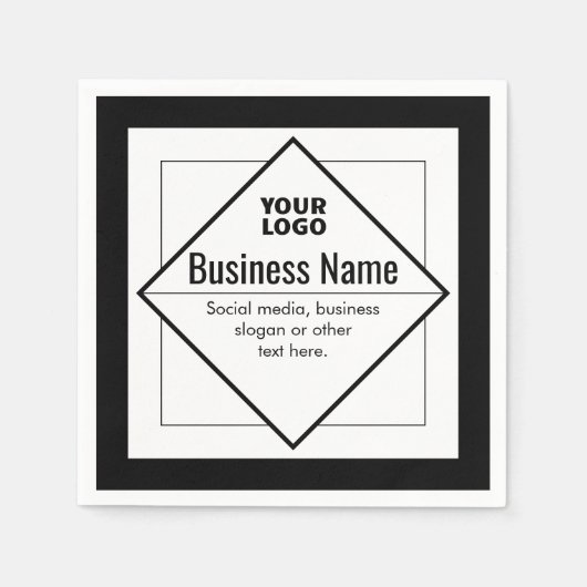 Add Your Logo Customizable Template Serviette (Vorderseite)