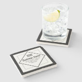 Add Your Logo Customizable Template Steinuntersetzer (Seitenansicht)