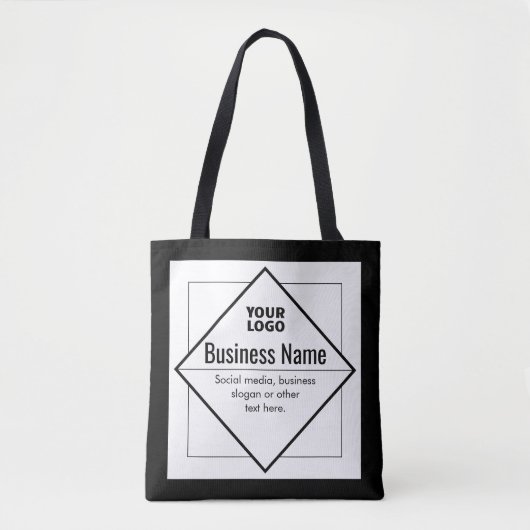 Add Your Logo Customizable Template Tasche (Vorderseite)