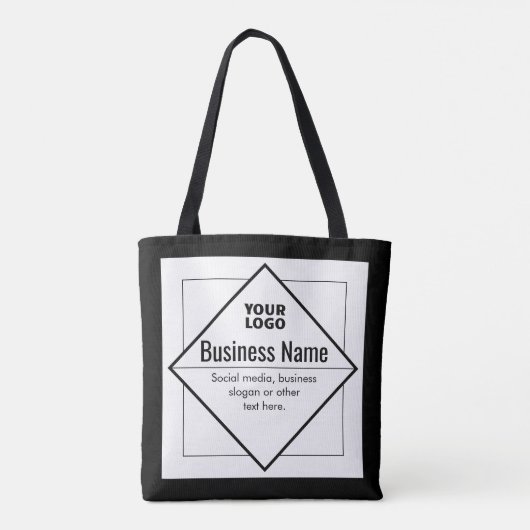 Add Your Logo Customizable Template Tasche (Rückseite)
