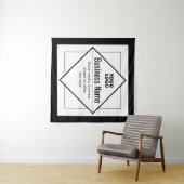 Add Your Logo Customizable Template Wandteppich (Beispiel (Horizontal))