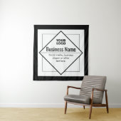 Add Your Logo Customizable Template Wandteppich (Beispiel)