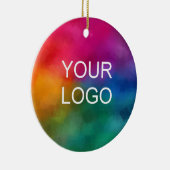 Add Your Logo Emblem Template Keramik Ornament (Rechts)