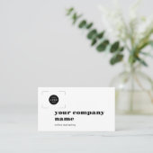 Add your logo modern professional QR code Visitenkarte (Stehend Vorderseite)