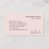 Add your logo, Modern texture Visitenkarte (Rückseite)