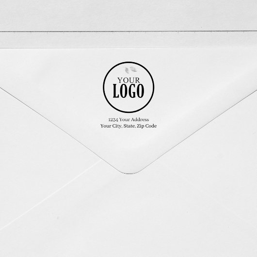 Add Your Logo Return Address Custom Gummistempel