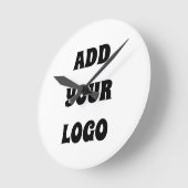 ADD YOUR LOGO RUNDE WANDUHR (Winkel)